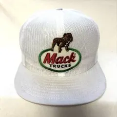 80s MACK TRUCKS キャップ マックトラック メッシュ USA製 白 - メルカリ