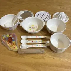 MIKI HOUSE 離乳食調理セット おさるのジョージ はさみ付き　スプーンのサムネイル
