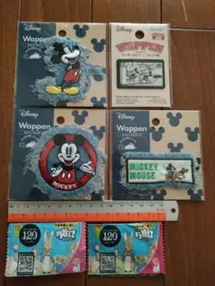 ミッキーマウス ワッペンセット