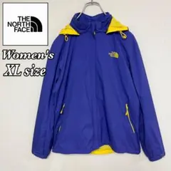 ノースフェイス マウンテンパーカー WindStopper ブルーパープル XL