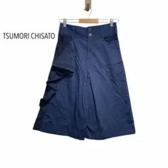 ツモリチサト　TSUMORI CHISATO フリル付きパンツ　ネイビー　Mのサムネイル