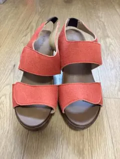 未使用　Re:getA レディース サンダル レッドのサムネイル