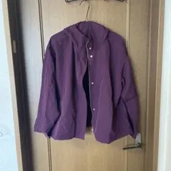 GU フード付きパープルマウンテンパーカー