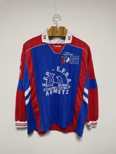 90s Hummel サッカーシャツ フットボール ゲームシャツ ユーロのサムネイル