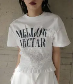 ameri MEDI SHIRRING CONCEPT TEEのサムネイル