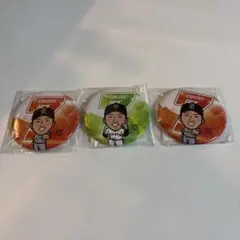 ジャイアンツ ガチャ 長野久義　ありがとうver. 缶バッジ 3点セット