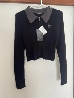 新品⭐︎リブニットトップス| ブラック