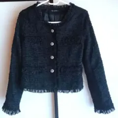 【INGNI】ノーカラー黒ジャケット