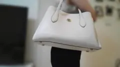 COACH ターンロック ショルダーバッグ ホワイト