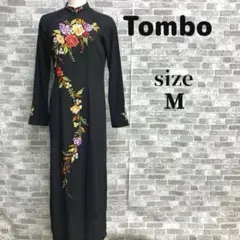 ☆豪華花柄刺繍☆Tombo アオザイ サイズM ベトナム民族衣装