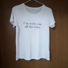 CECIL McBEE 半袖Tシャツ ホワイト ロゴプリントのサムネイル