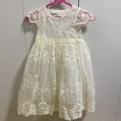 フラワーガール　アイボリー ドレス