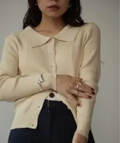 ドロシーズ　カラーリブニットトップス