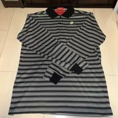 ブリヂストンゴルフ ポロシャツ 横ストライプ　サイズＬ　メンズ　美品