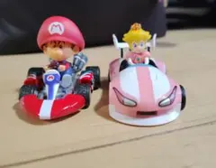 マリオ ピーチ カートフィギュアセット
