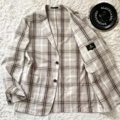 美品 Lサイズ ブラックレーベルクレストブリッジ シアサッカーアンコンジャケット