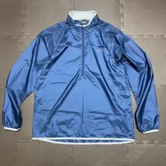 NIKE 00's ハーフジップ ナイロンジャケット L ネイビー 薄手