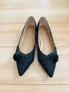 odette e odile フラットシューズ パンプス ダークグレー