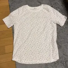 Honeys 小花柄ワッフルtシャツ ホワイトMサイズのサムネイル