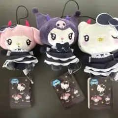 サンリオキャラクターズ　ネオゴシックデビルマスコット　3種セット