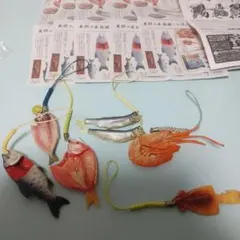 海洋堂カプセルQウオコレ干物の根付★するめのとっくりチャームのみ欠品です