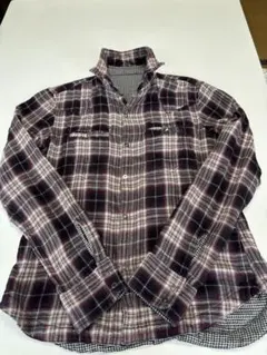 NICOLE CLUB FOR MEN チェック柄長袖シャツサイズ46メンズ