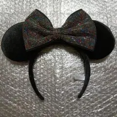 ミニー　カチューシャ　カラフルスパンコール付き