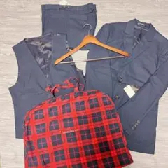 ✦スーツセット 二つボタン ジャケット ズボン ベスト Mサイズ ネイビー