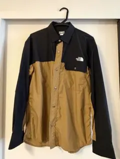 THE NORTH FACE 長袖シャツ M 黒/ベージュ