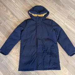 ネイビー ダウンコート フリースライニング