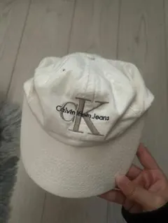 Calvin Klein Jeans ホワイトベースボールキャップ