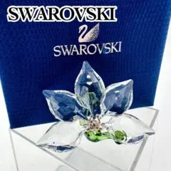 SWAROVSKI スワロフスキークリスタル 花 オブジェ　置物　0702⑧Aのサムネイル