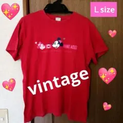 vintage♥ディズニーミニー♥半袖ＴシャツＬsizeのサムネイル