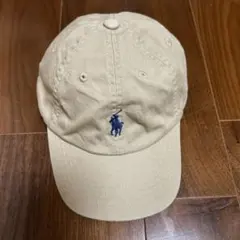 Ralph Lauren ベージュ キャップ POLO ロゴ　2-4