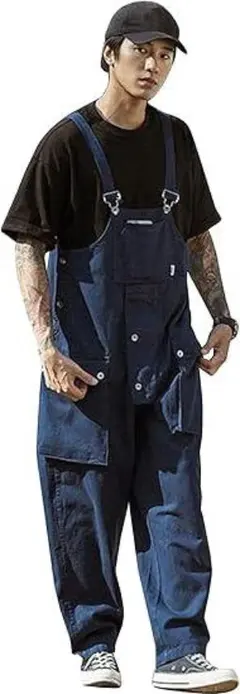 オーバーオール サロペット メンズ 大きいサイズ ロングパンツ オールインワン