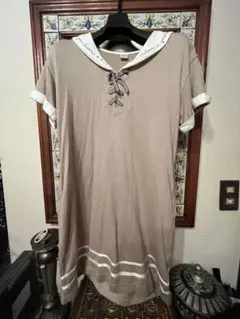 m.piano セーラー襟 ベージュチュニック 半袖　140