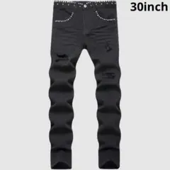 ダメージデニム　スタッズ　ロック　UKドリル　ラッパー　AMIRI MNMLのサムネイル