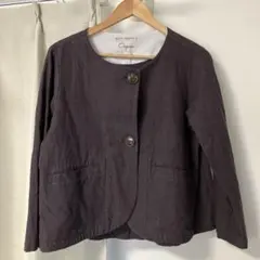 オーガニックコットン ノーカラージャケットのサムネイル