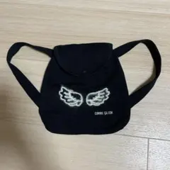 COMME CA ISM ベビーブラックリュック ウィングデザイン