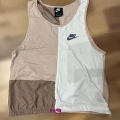 Nike タンクトップ XL ベージュ/ホワイト
