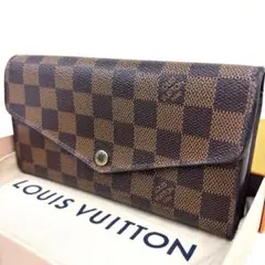 美品！ルイヴィトン 長財布 ダミエ エベヌポルトフォイユ サラ N63209