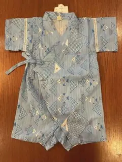 【新品未使用】日本製生地ベビー甚平 80