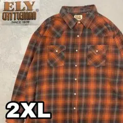 5WD692 ELY CATTLEMAN ネルシャツ チェックシャツ