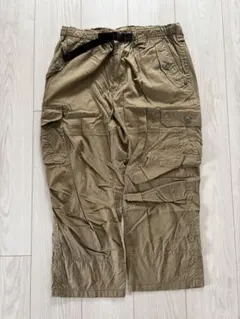ワイドフィットカーゴパンツ ベージュ　L
