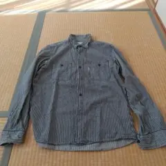 EDWIN ストライプ柄 長袖シャツ Mサイズ