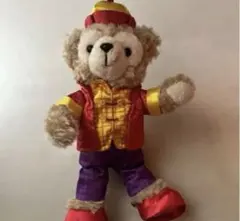 ダッフィー キーチェーン付き 赤紫衣装 ディズニー