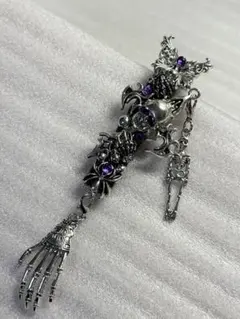 シルバー925素材 石コロコロ フープピアス 重厚 唐草ピアス - メルカリ