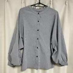 Radarista チェック柄 バルーンスリーブシャツ 長袖 5分袖 2WAY