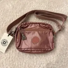 【新品未使用】Kipling ピンク ミニショルダーバッグのサムネイル