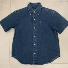 【美品】Polo by Ralph Lauren 半袖　デニムシャツ 130